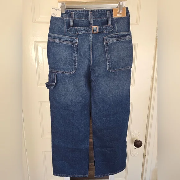 NEW Free People Major Leagues Mid Rise Cuffed Jeans - Picture 5 of 15
